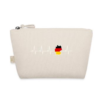 I love Germany - heartbeat - Organic Pouch - nature - Front