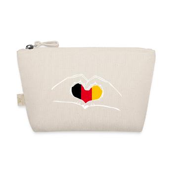 J’aime la Belgique - coeur mains - Trousse biologique - nature - Devant