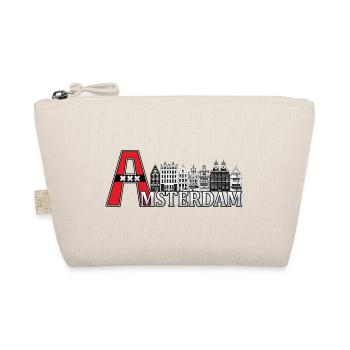 Amsterdam with a large A - Organic Pouch - nature - Front