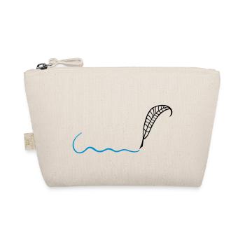 Feather writer author gift - Organic Pouch - nature - Front