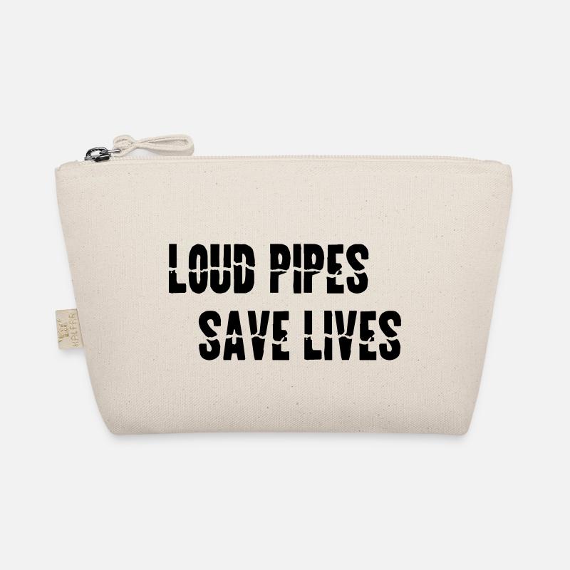 Motorrad LOUD PIPES SAVE LIVES Geschenk Bio-Täschchen