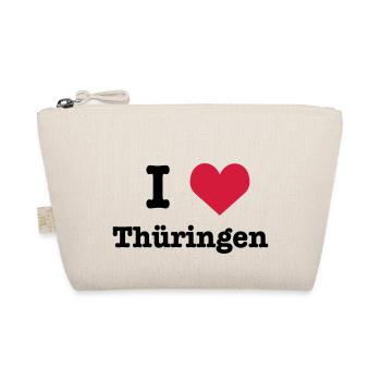 I love (heart) Thüringen - Bio-Täschchen - Natur - Vorne