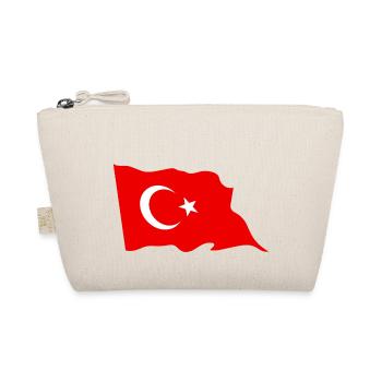 Türkei Fahne - Bio-Täschchen - Natur - Vorne