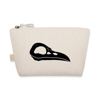 Rabenschädel | Crow Skull - Bio-Täschchen - Natur - Vorne