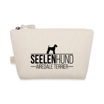 AIREDALE TERRIER Seelenhund - Bio-Täschchen - Natur - Vorne