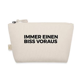 immer einen Biss voraus - Bio-Täschchen - Natur - Vorne