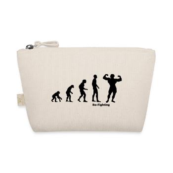 Evolution bodybuilding bodybuilder gift - Organic Pouch - nature - Front