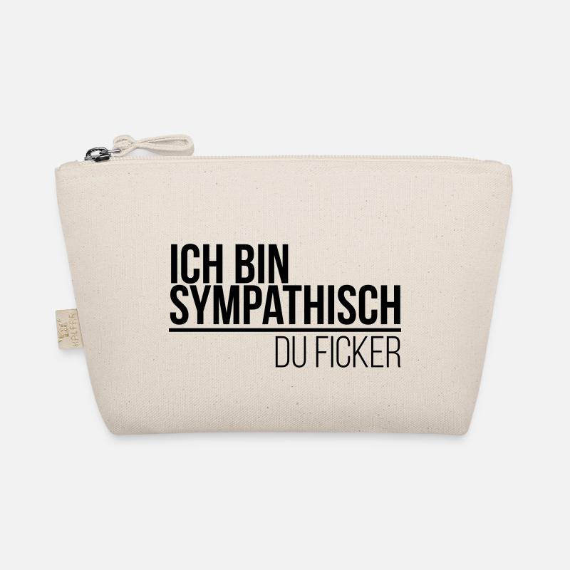 ich bin sympathisch du Ficker Bio-Täschchen