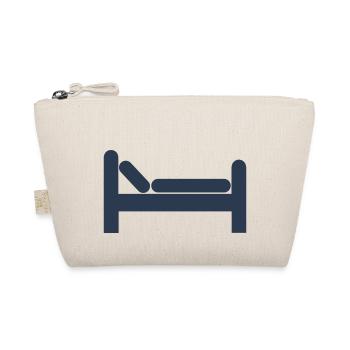 bett bed schlafen schlafzimmer sleeping room17 - Bio-Täschchen - Natur - Vorne