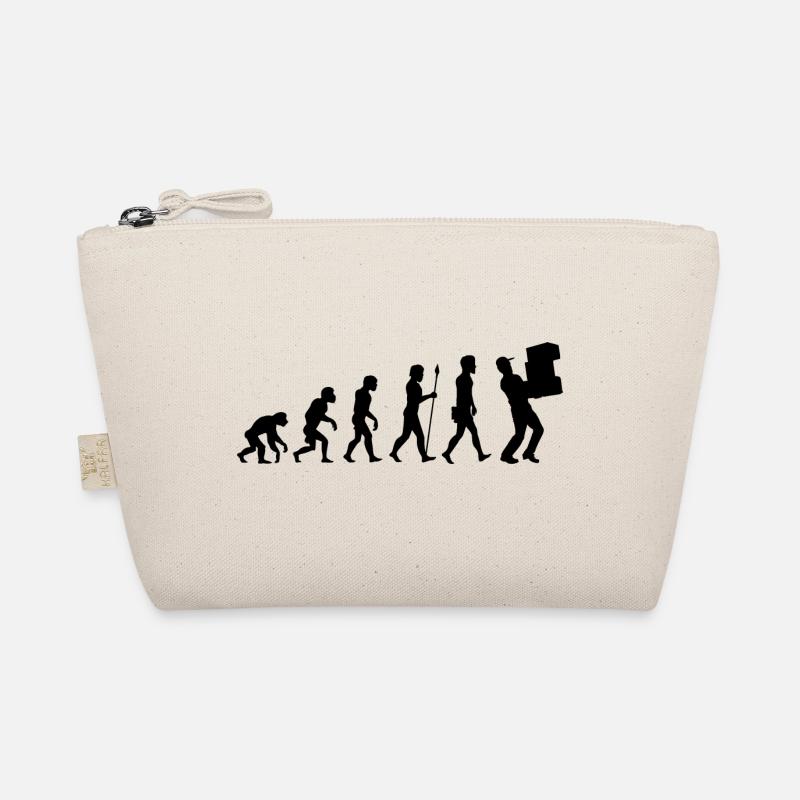 Evolution Paketzusteller T-Shirt Postbote Geschenk Bio-Täschchen