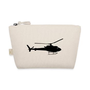 Helicopter fly gift idea fast - Organic Pouch - nature - Front