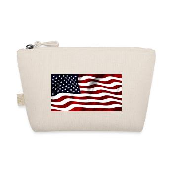 US Flagge - Bio-Täschchen - Natur - Vorne