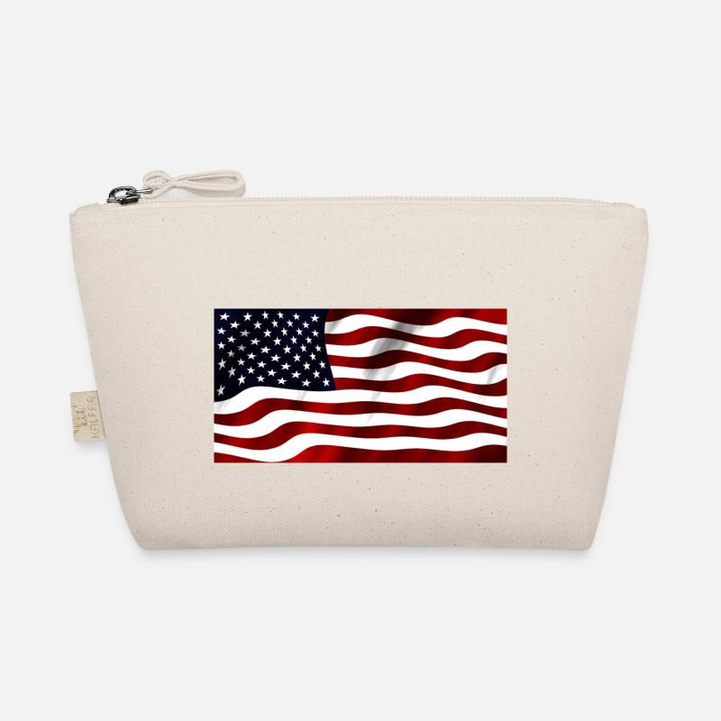 US Flagge - Bio-Täschchen - Natur