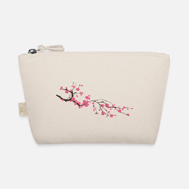 Ast mit Blumen Geschenk Geschenkidee Bio-Täschchen