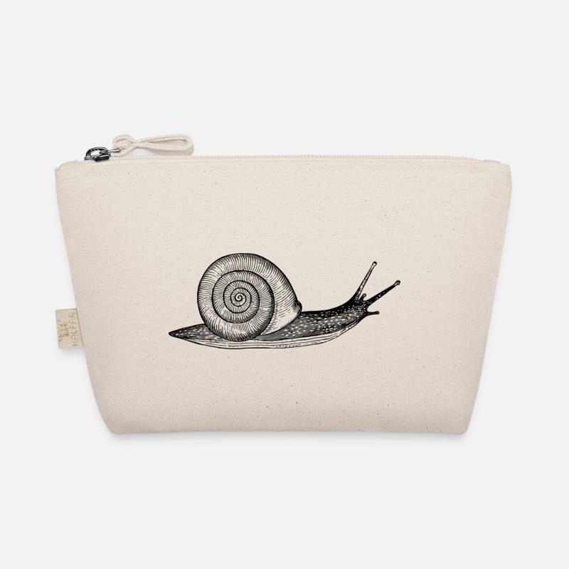 Schnecke,tier,schneckenhaus - Bio-Täschchen - Natur