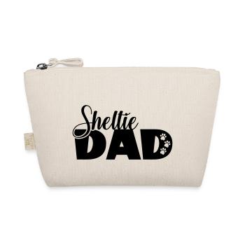 Sheltie dad Shetland Sheepdog Hundepapa Spruch - Bio-Täschchen - Natur - Vorne