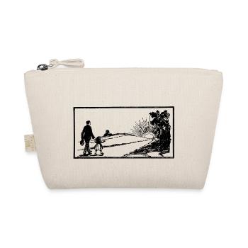 Père et fille avec l'idée cadeau coucher du soleil - Trousse biologique - nature - Devant