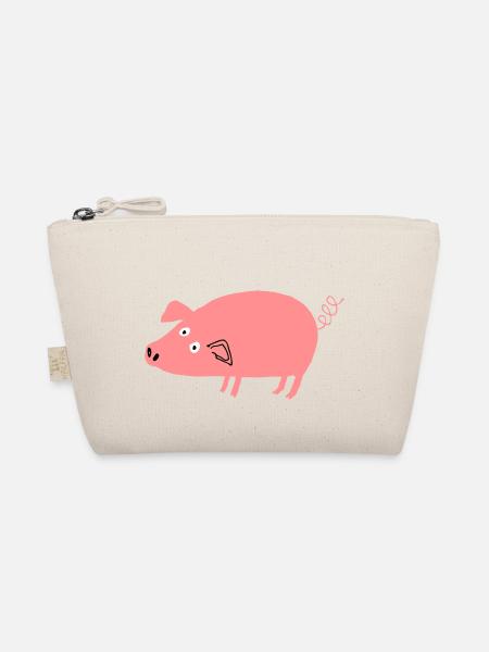 Cochon roz4 - Trousse biologique - nature - Devant