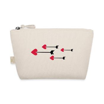 fleche coeur amour cupidon 802 - Trousse biologique - nature - Devant
