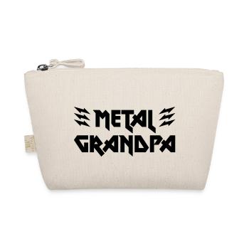 Metal Grandpa Family Shirt Gift - Organic Pouch - nature - Front