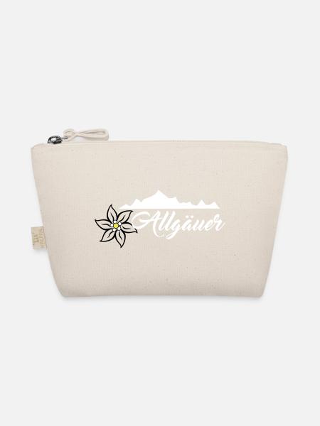 Allgäuer Design Weiß - Bio-Täschchen - Natur - Vorne