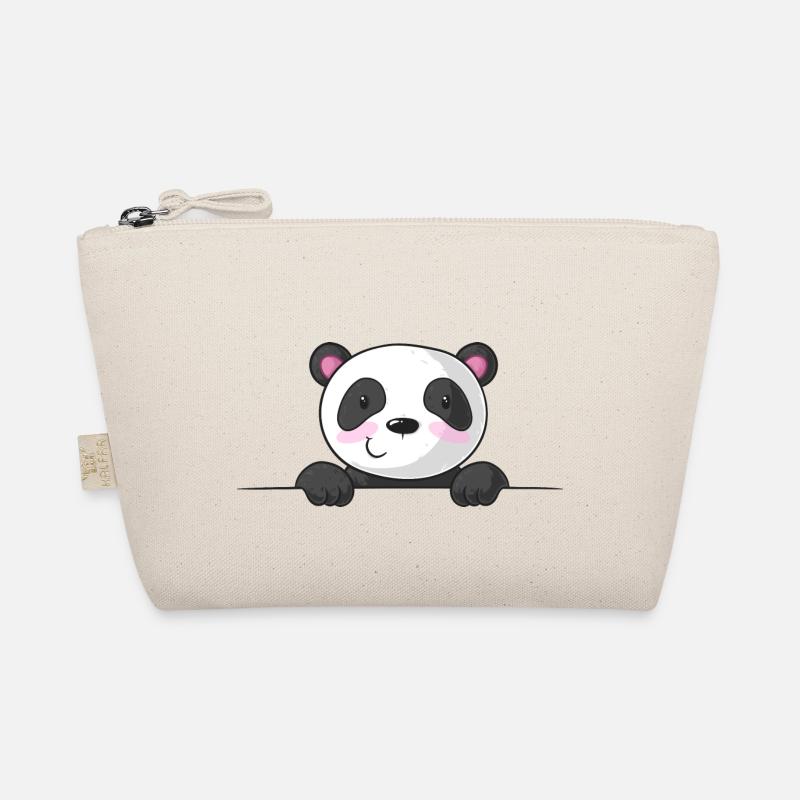Spiked cartoon panda Organic Pouch