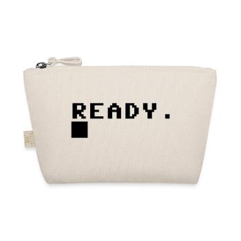C64 Ready Nerd Computer Retro Geschenk Idee - Bio-Täschchen - Natur - Vorne