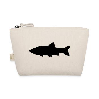 Fish silhouette chub - Organic Pouch - nature - Front