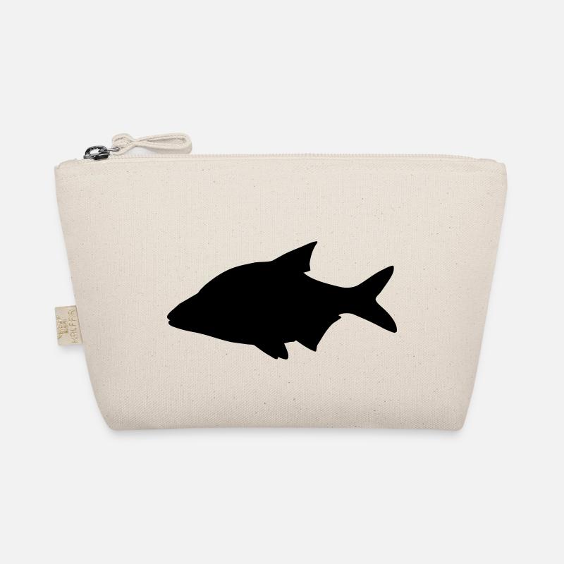 Fisch-Silhouette Brassen - Bio-Täschchen - Natur