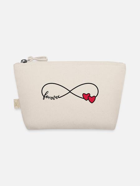 Infinity symbol Friendship symbol Love - Organic Pouch - nature - Front