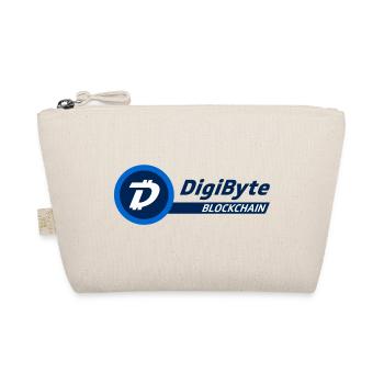 DigiByte Logo mit Text (DGB) - Bio-Täschchen - Natur - Vorne