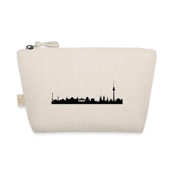 Skyline Berlin Schwarz - Bio-Täschchen - Natur - Vorne
