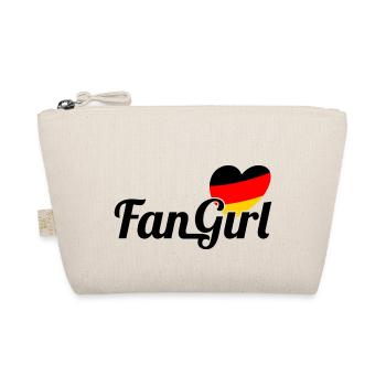 Fan Girl Herz Deutschland Weltmeister Geschenk - Bio-Täschchen - Natur - Vorne