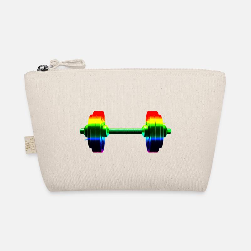Regenbogen Hantel Bio-Täschchen