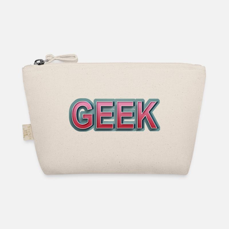 GEEK comic retro lettering Organic Pouch