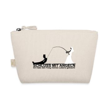 Braut Angeln Junggesellenabschied Geschenk Ehe - Bio-Täschchen - Natur - Vorne
