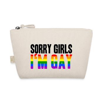 Sorry Girls In Gay LGBT Gay Gift Idea Homo - Organic Pouch - nature - Front