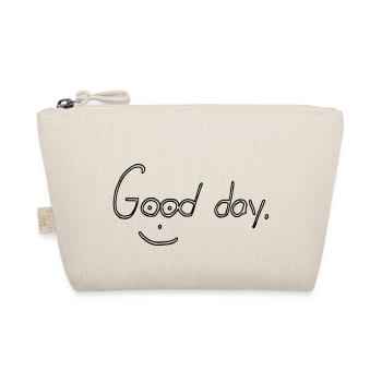 Bonne journée avec smiley - Trousse biologique - nature - Devant