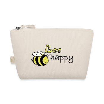 bee happy - Bio-Täschchen - Natur - Vorne