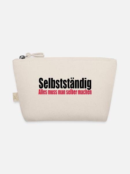 Selbstständig Arbeit Geschenk Geburtstag Chef - Bio-Täschchen - Natur