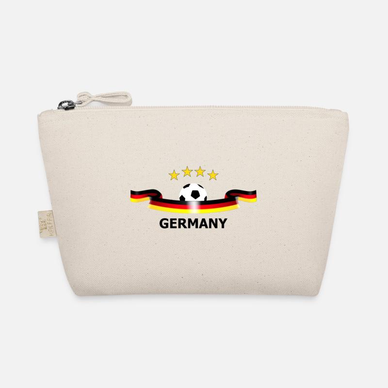 Deutschland Fußball Design - Bio-Täschchen - Natur