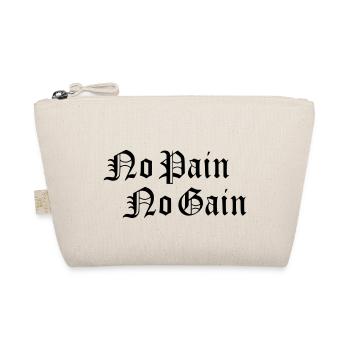 Pas de douleur Pas de gain Fitness Gym Sports - Trousse biologique - nature - Devant