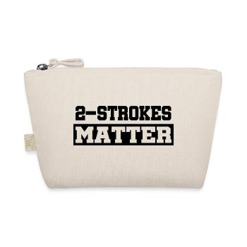 Two-stroke 2 stroke MX Motocross gift idea - Organic Pouch - nature - Front