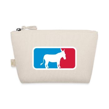 sport logo cool donkey horse pony small packesel lan - Organic Pouch - nature - Front