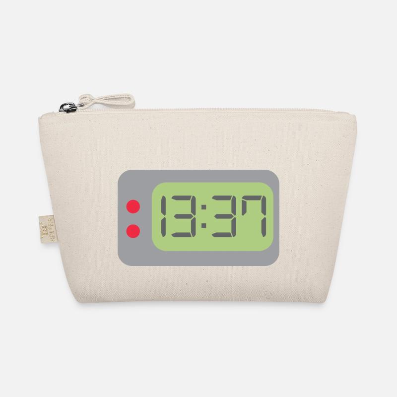 Uhr 1337 Bio-Täschchen
