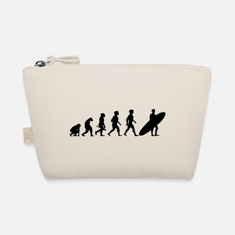 Evolution Surfing Surfer Surfboard Wellenreiten Bio-Täschchen