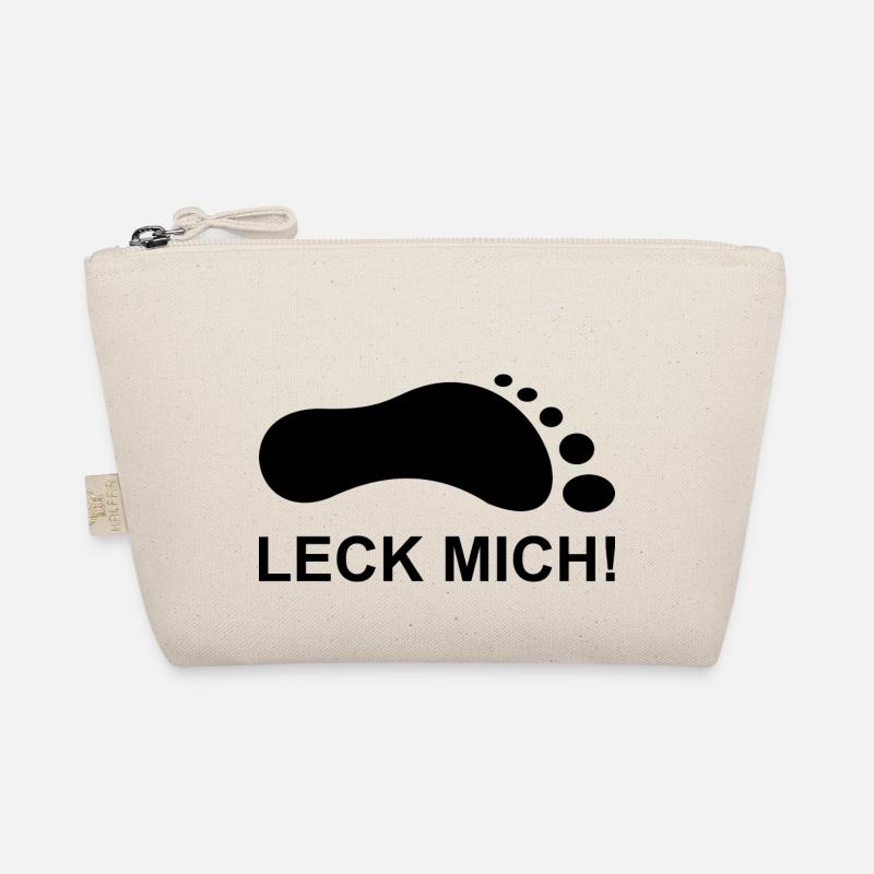 Fuß Leck Geschenk Idee - Bio-Täschchen - Natur