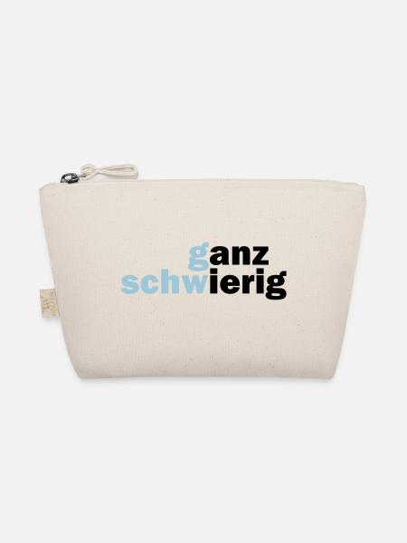 Ganz Schwierig - Bio-Täschchen - Natur - Vorne