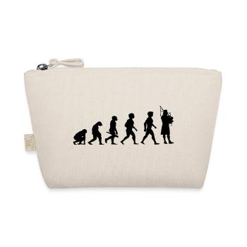 Evolution Dudelsack Dudelsackspieler Musiker - Bio-Täschchen - Natur - Vorne