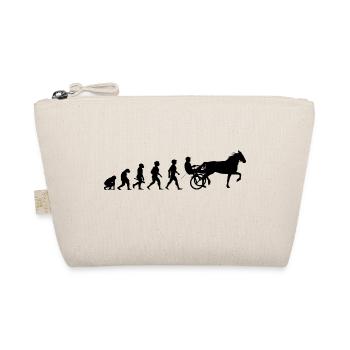 Evolution trot racing horse racing horses - Organic Pouch - nature - Front